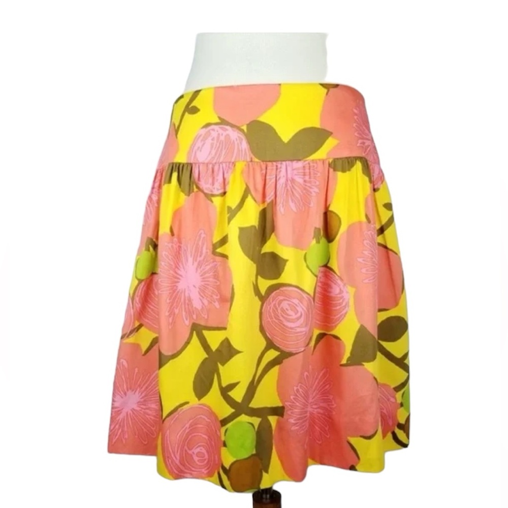 Trina Turk Floral A-Line Full Skirt